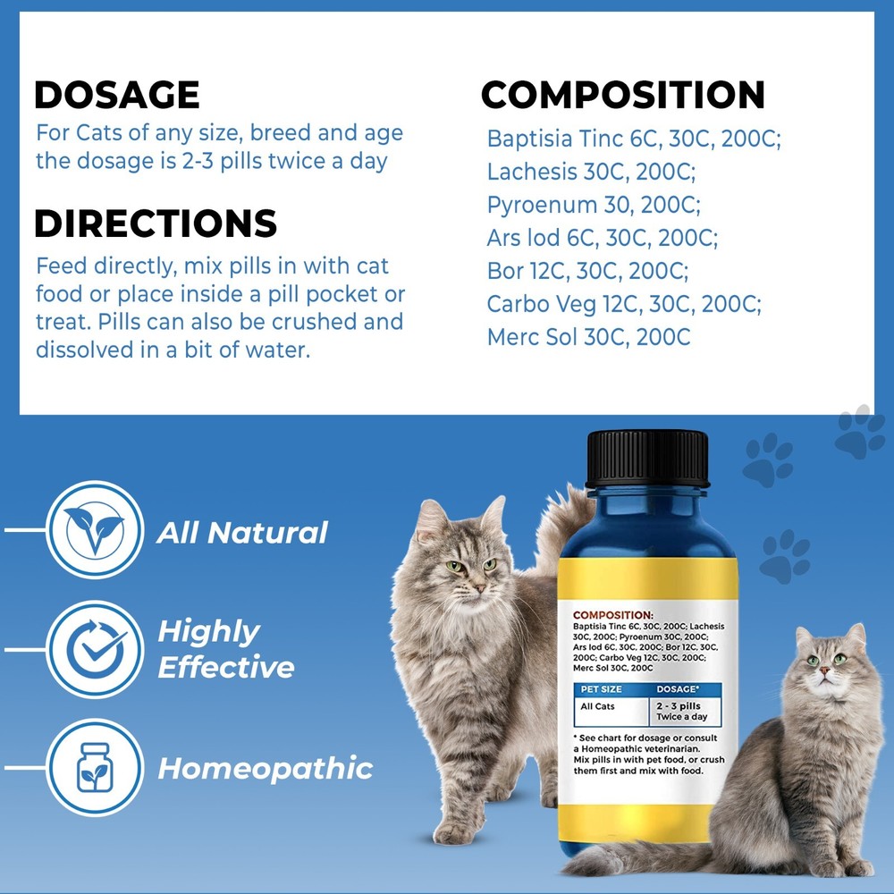 IMMUNITY BOOST FOR CATS Immune System Support Natural Supplement