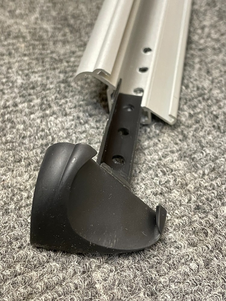 BLACK Vidmar Drawer Pull End Cap Caps Endcaps Stanley Left Right Plastic Pair