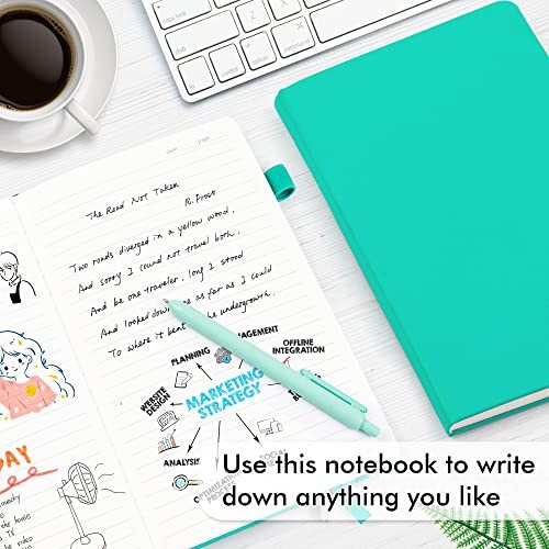 24 Pack Journal Notebook Bulk for Work, Business Notebook Hardcover 24 Aqua