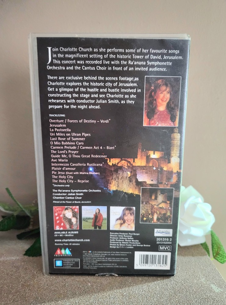 Charlotte Church Jerusalem Video VHS