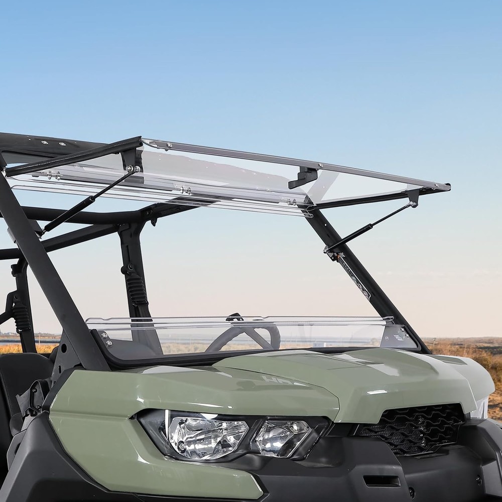 Can Am Defender Flip Windshield 1/5in Polycarbonate