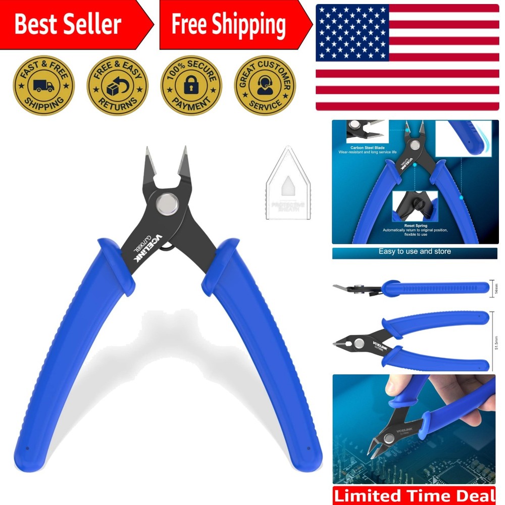 Lightweight Spring-Loaded Wire Cutters - Perfect for Model Craft & 3D Printing