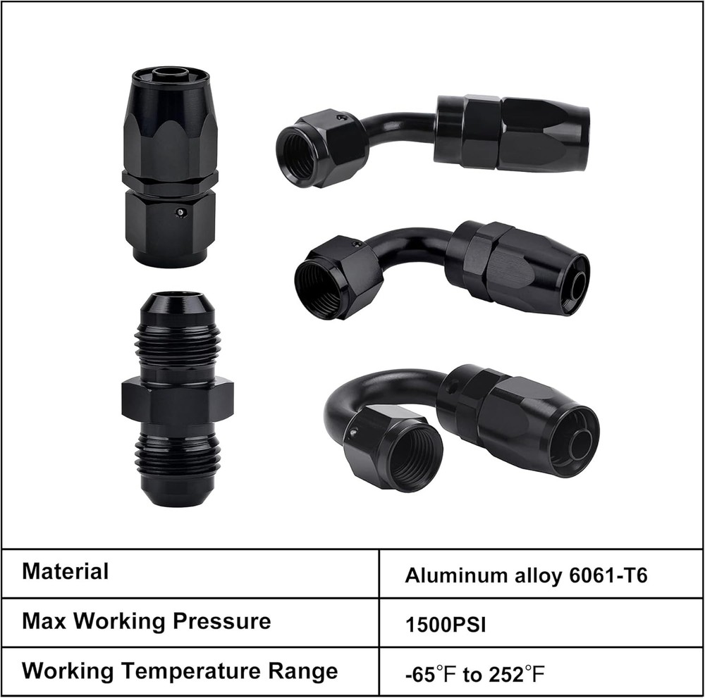 AN6 Hose End Fitting Kit Performance Parts