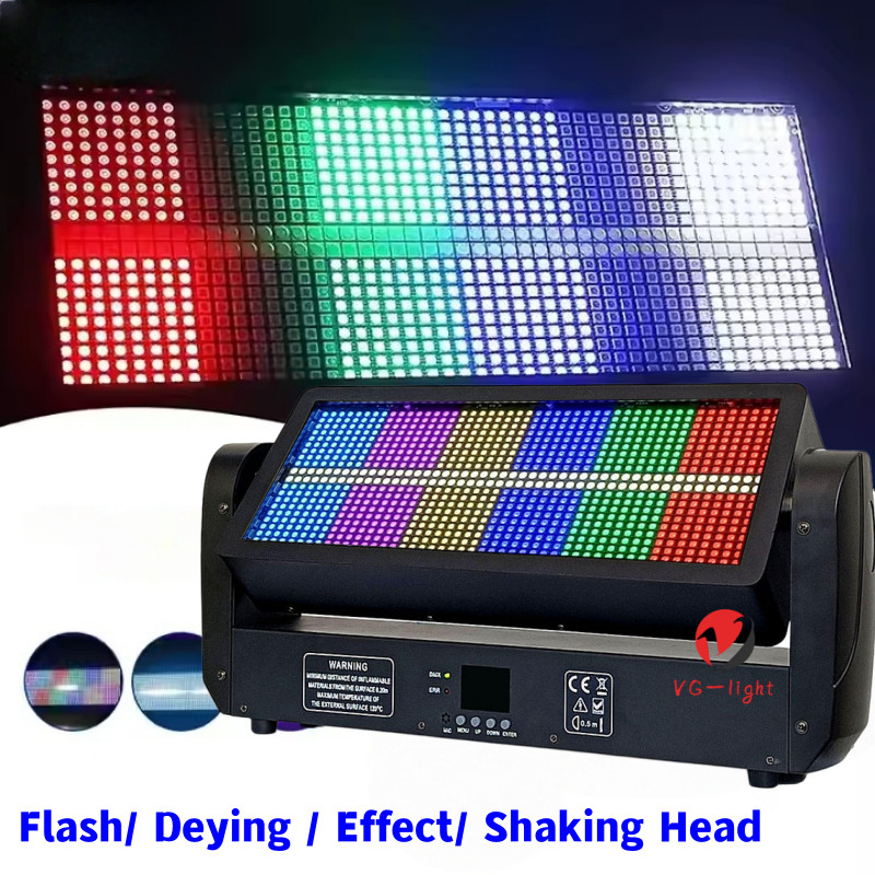 LED Strobe Light 300W Moving Head Flash DJ Chasing 12section Wash Effect Light