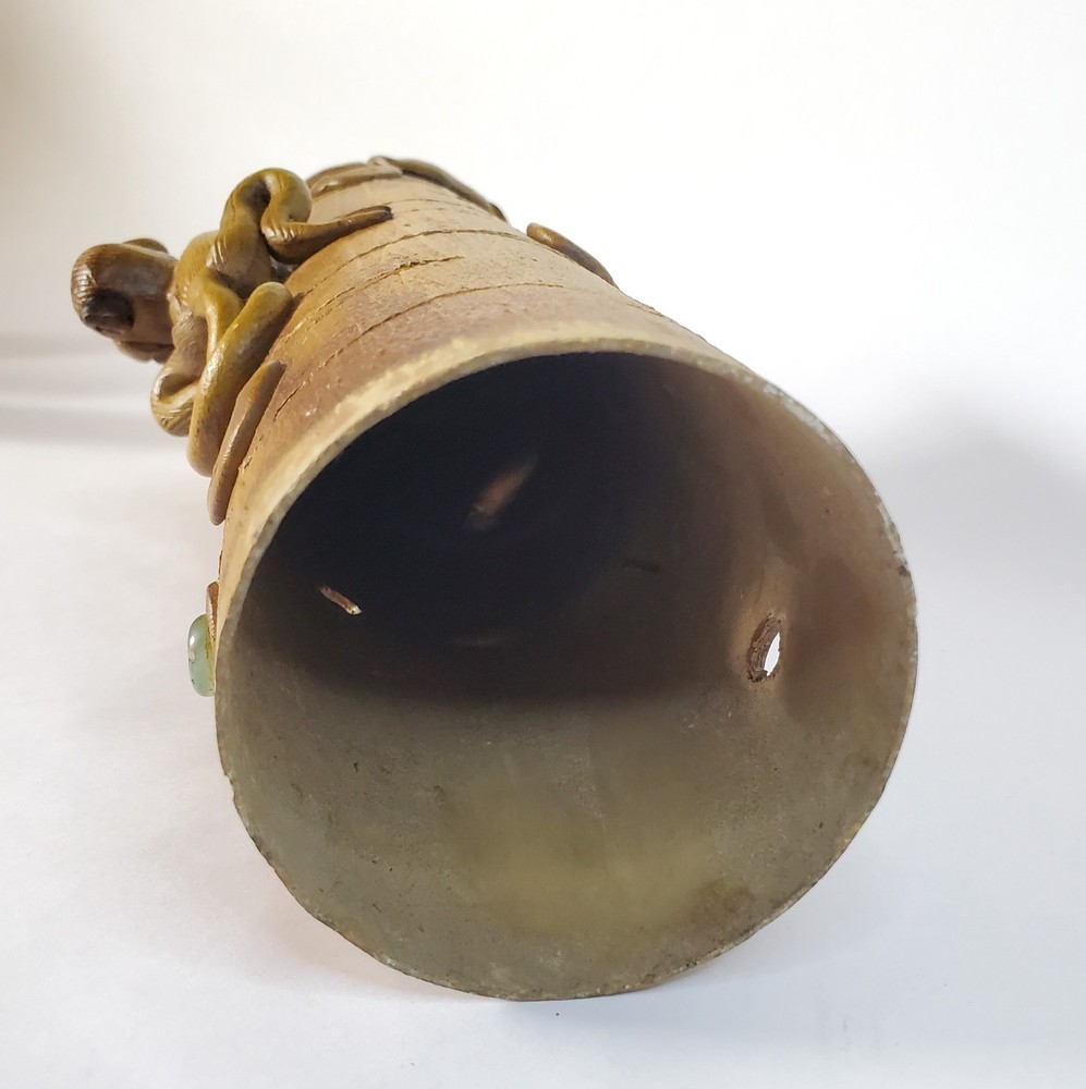 Handmade Monkey on Bamboo Incense Burner