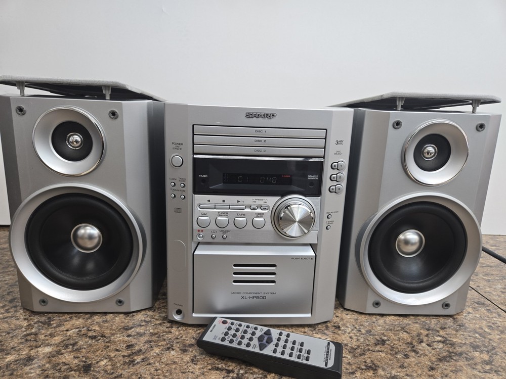 Sharp XL-HP500 stereo components system w/remot fully working