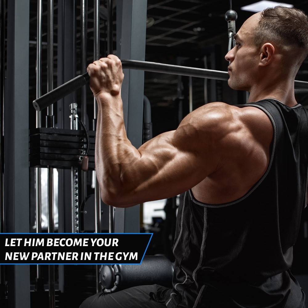 Tricep Press Down Cable Attachment Set，with LAT Pulldown Accessories