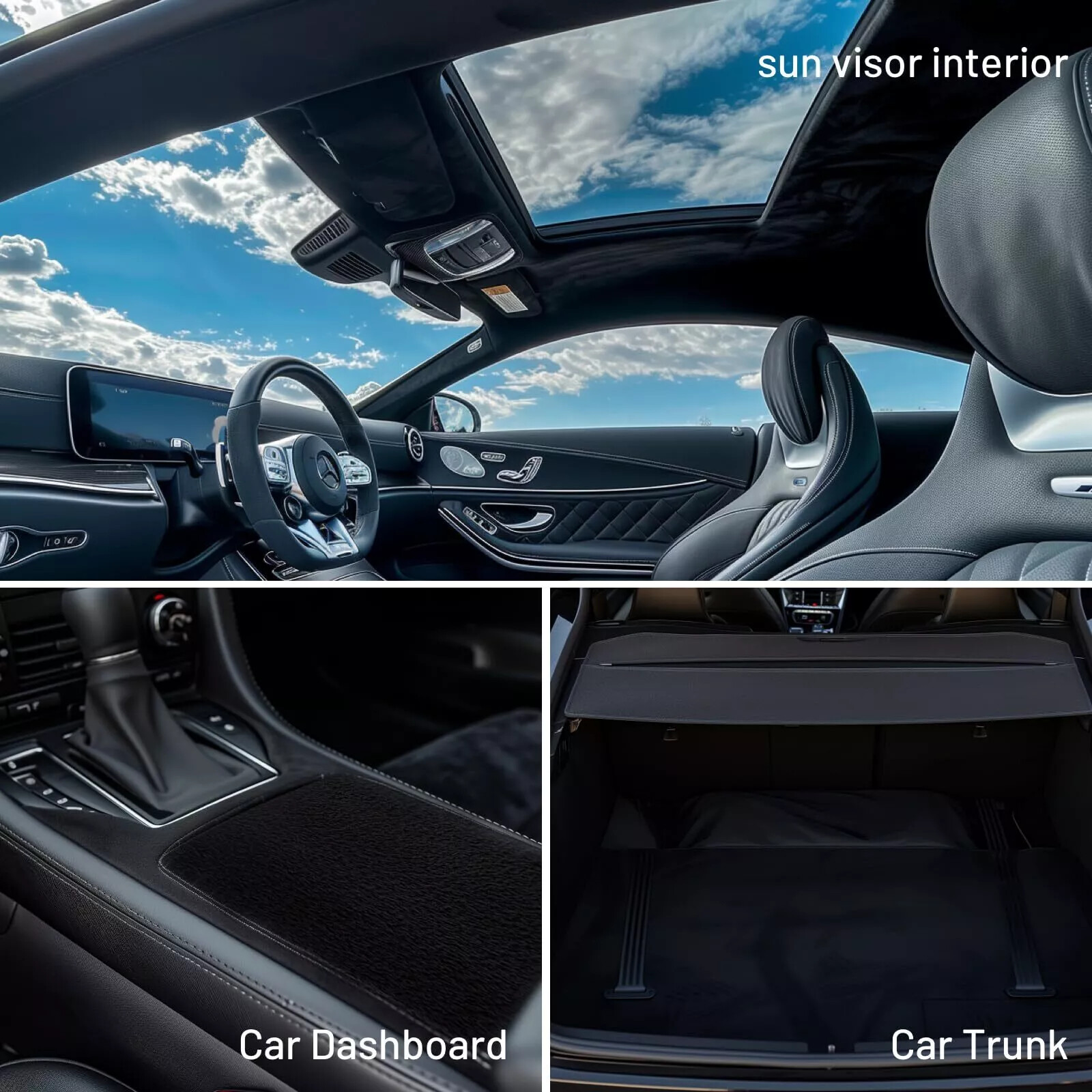 80"x60" Black Headliner Fabric Suede Pickup truck ceiling Liner Sag Upholstery