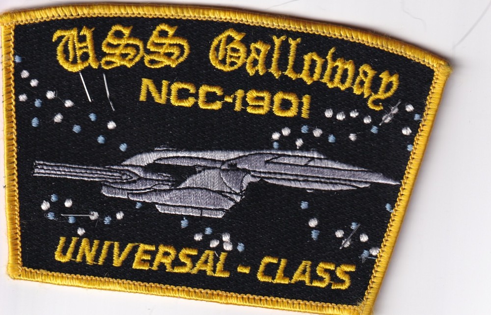 USS Galloway patch Star Trek NCC-1901 Universal Class patch about 2010