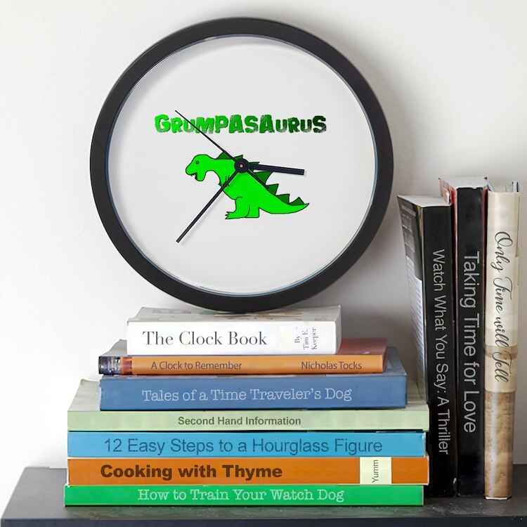 CafePress GRUMPASAURUS 10" Wall Clock (151201242)