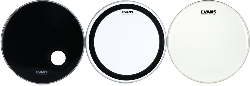 Evans EMAD Bass Drum System Bundle - 22 inch + Evans TT13G1 Value Bundle