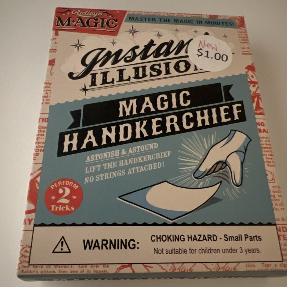 Ridley's Magic Instant Illusions Magic Handerchief Set NIB