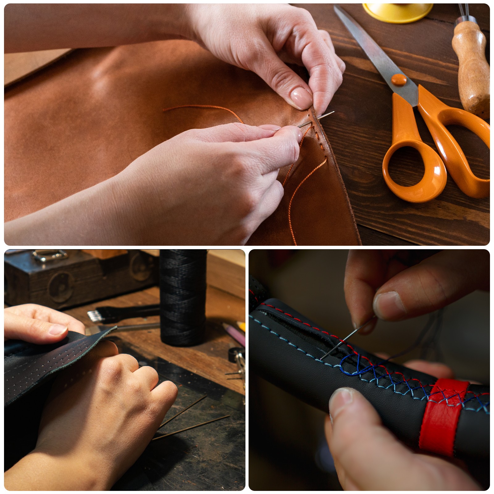 10pcs 2.95 Inch Upholstery Needles Stainless Steel Large Eye Sewing Needles