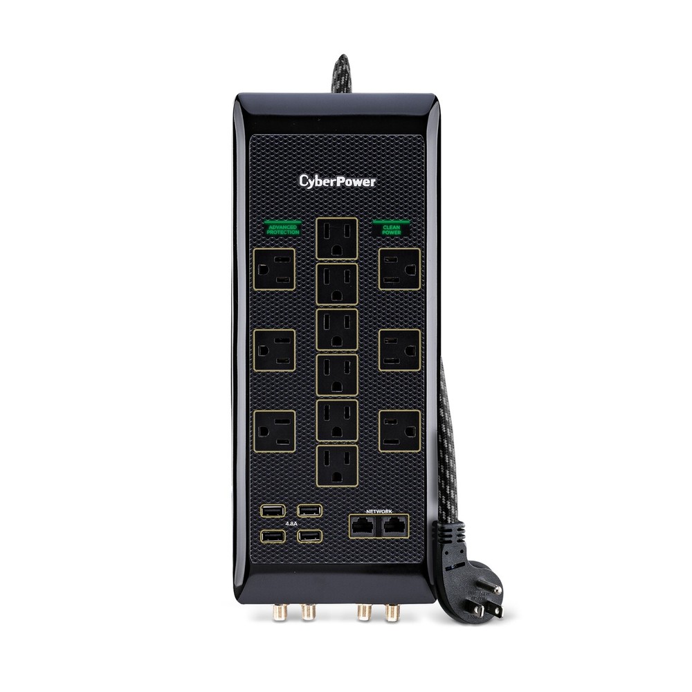 CyberPower Advanced 12 Outlet Surge Protector with USB