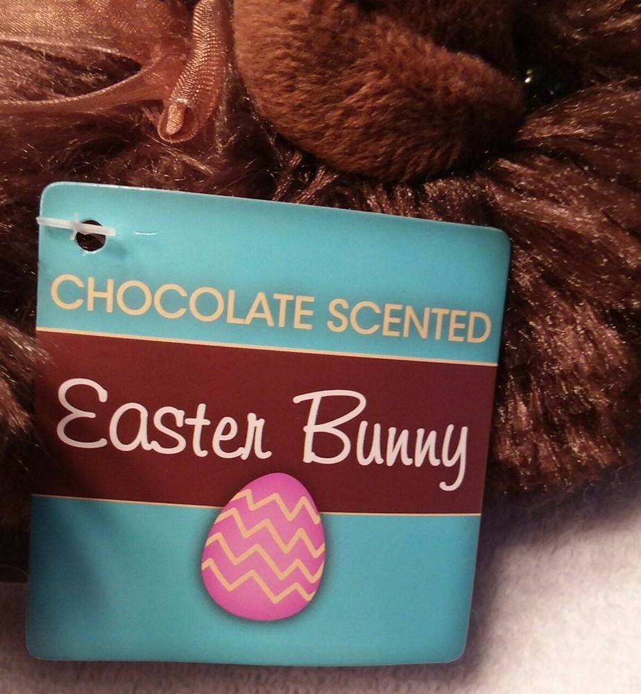 Chocolate Scented Plush Easter Bunny Brown 7" D Greenbrier