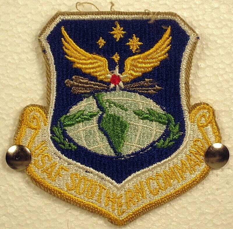 USAF Southern Command Insignia Badge Crest Emblem Patch Full Colored Obsolete