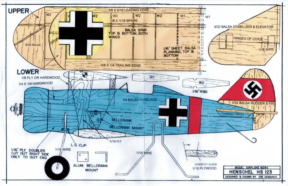 1/2 A  Henschel German  trainer-Control plans only
