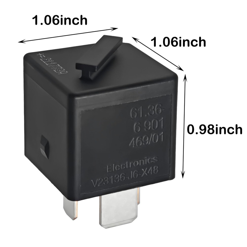 12V 4 Pin Automotive Power Relay for CAS Module Replacement E90 E91 E92 E93