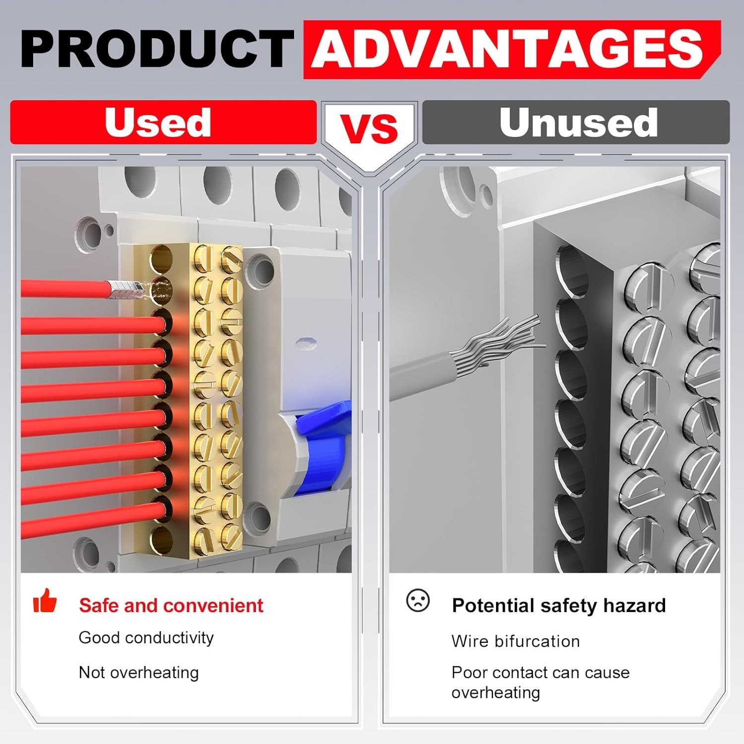 168 Pcs Wire Ferrules Kit 12-1/0 Gauge Tinned Crimp Copper Ferrule Connectors
