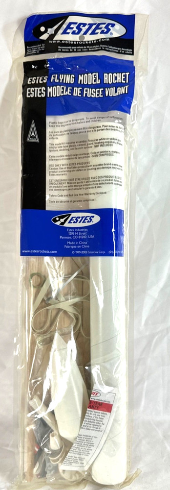 Estes Thunderstar #2192 Flying Model Rocket Kit.