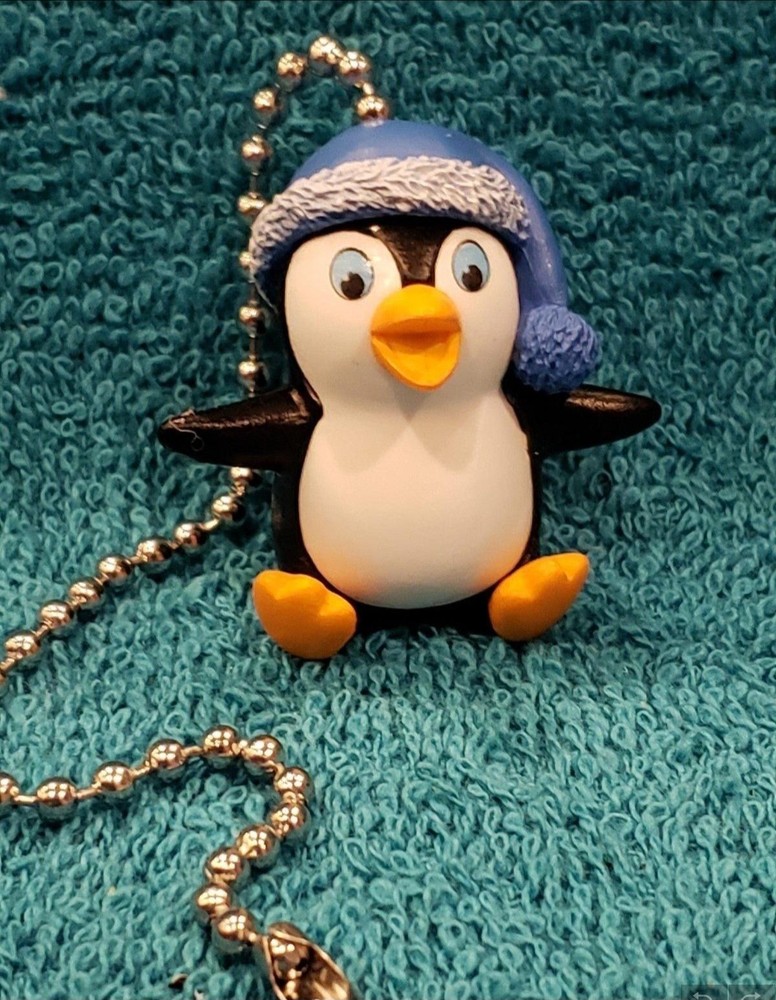 Penguin Handmade Light Pull or Fan Pull - Penguin Decor