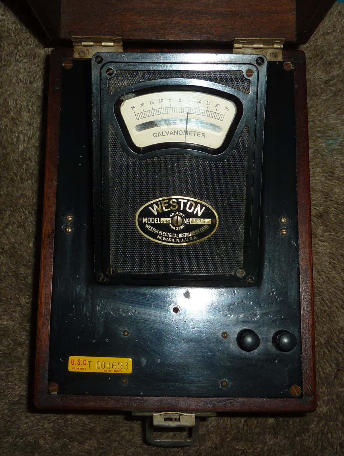 Antique Weston Model 440 Galvonometer Steampunk