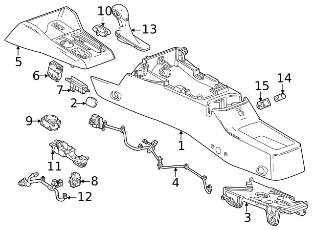 Genuine GM Shift Panel 87859265