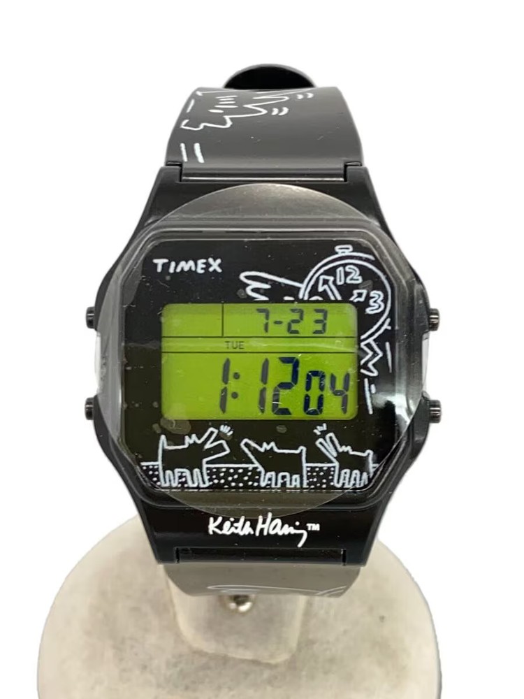 TIMEX Watch Digital Rubber BLK BLK