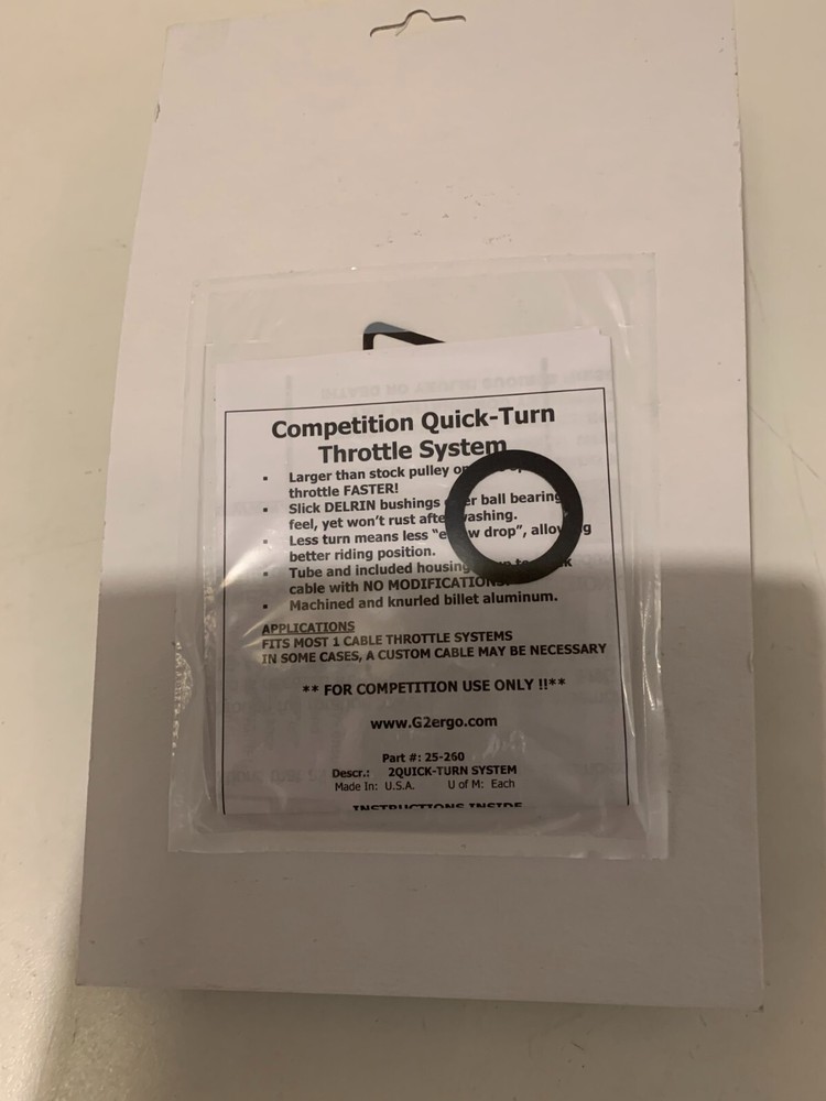 G2 ERGONOMICS QUICK TURN THROTTLE SYSTEM DUCAI(SINGLE CABLE MODELS) #25-200