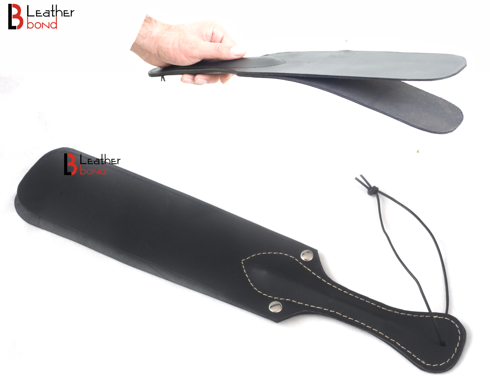 Real Cowhide Saddle Leather Spanking BDSM Paddle Slapper Thick, Weighty Hand Mad