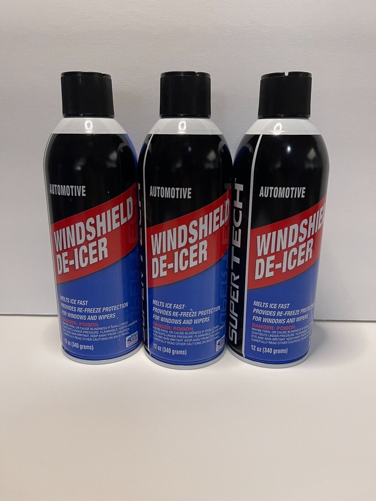 NEW Auto Windshield De-Icer Spray 3 Can (Lot)