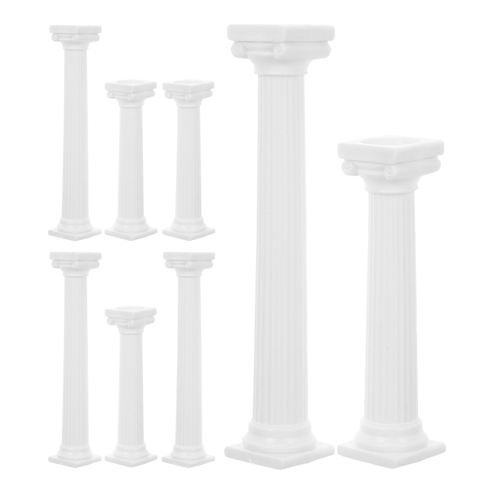 8 Pcs Wedding Cake Stand Columns Plastic Dowel Rods Structure for Tiered