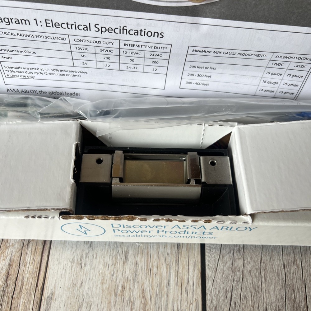 5000C-12/24D-630 Assa Abloy HES Electric Strike Complete Package