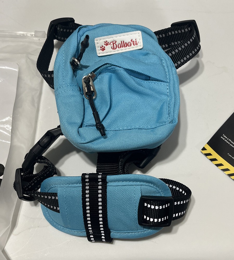 Balbari Dog Backpack Harness No Pull Harness Small Sky Blue