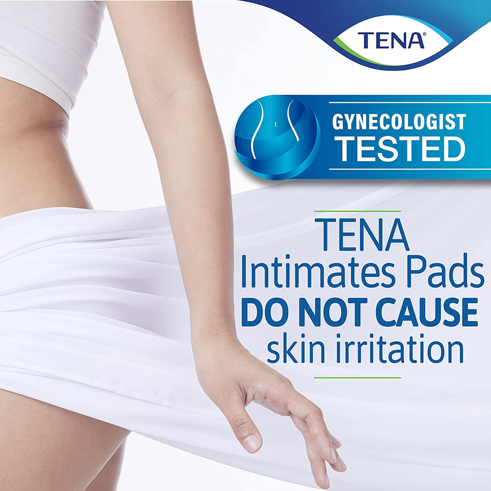 TENA Women's Pads Overnight Absorbency Bladder & Postpartum Extra Coverage 90 ct