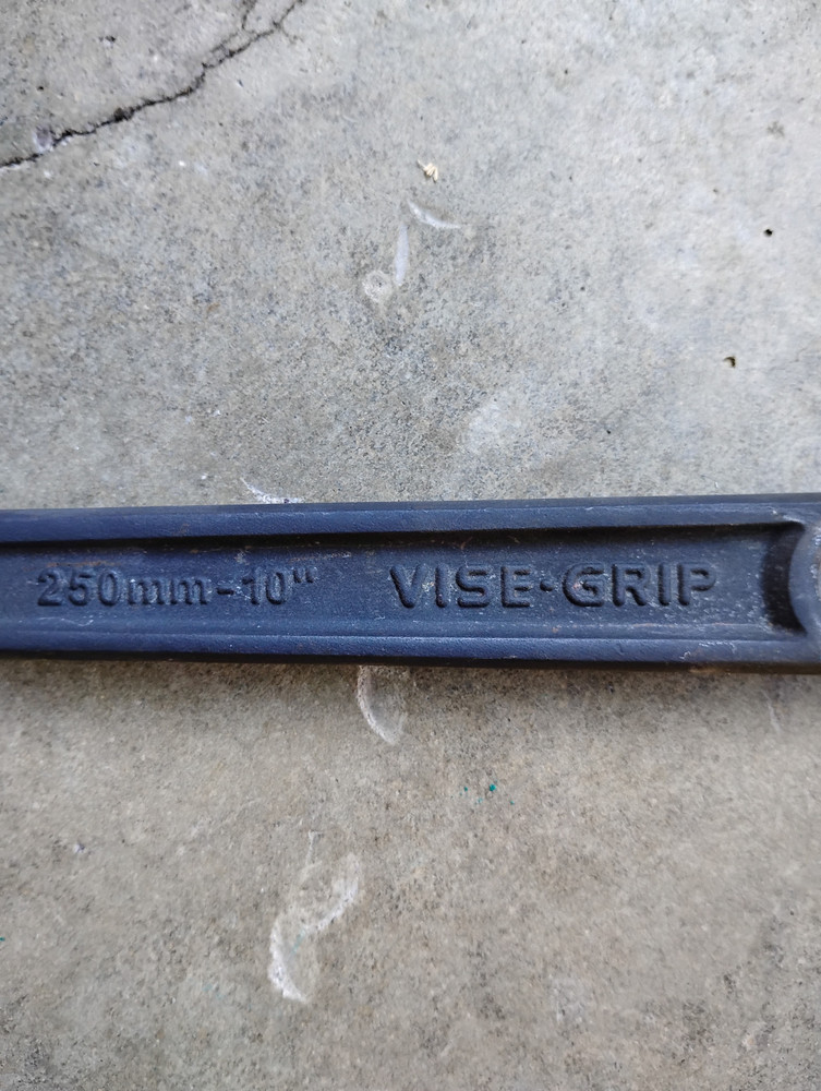 10" IRWIN VISE GRIP ADJUSTABLE WRENCH BLACK OXIDE