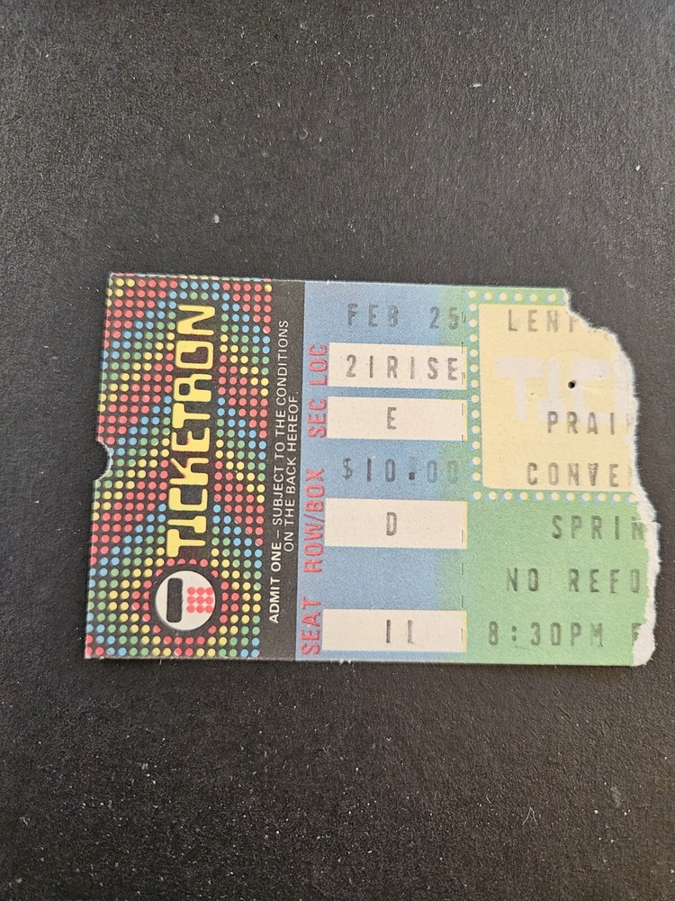 Original Vintage KISS Plasmatics Concert Ticket Stub 2/25/1983 Springfield, IL