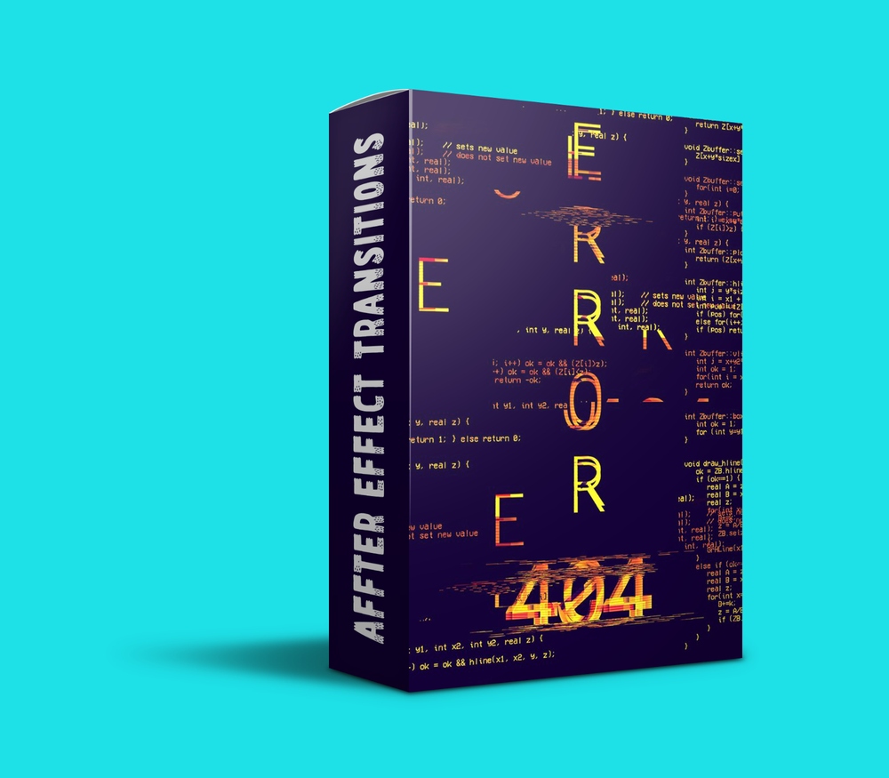 Glitch Transitions - System Error for After Effects
