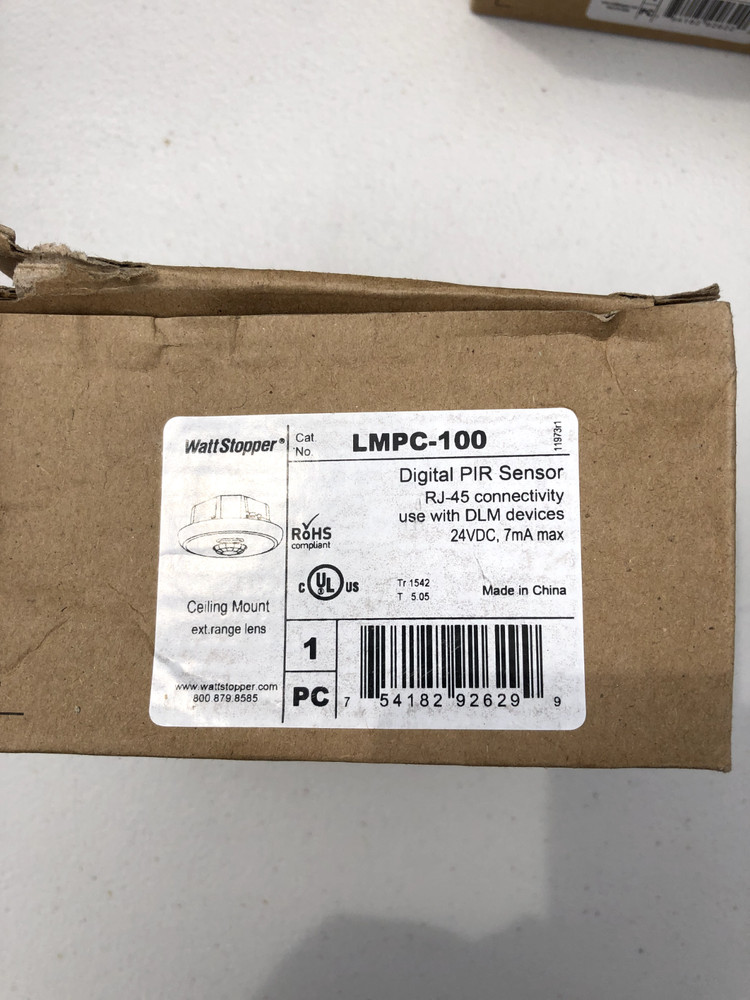 Legrand Wattstopper LMPC-100 PIR Occupancy Sensor, Ceiling Mount