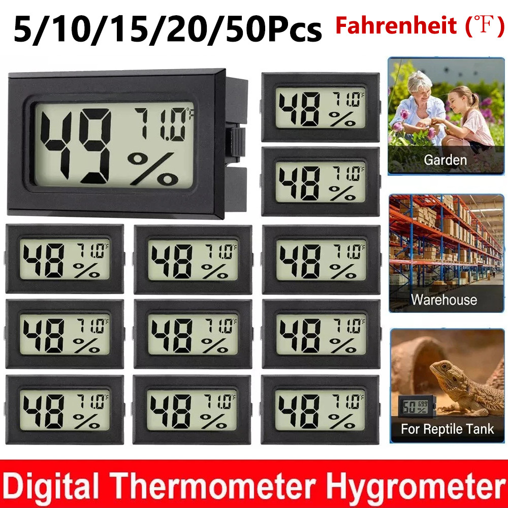 Mini Thermometer Hygrometer LCD Indoor Digital Temperature Humidity Meter Tester