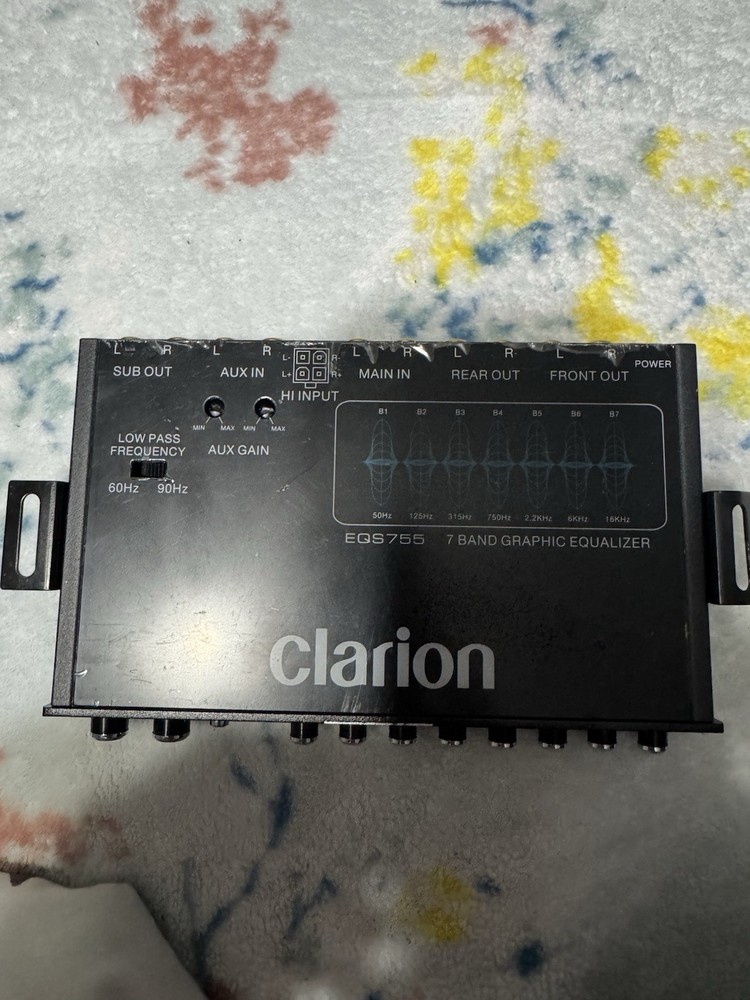 Clarion EQS755 Car Audio Graphic Equalizer not cable