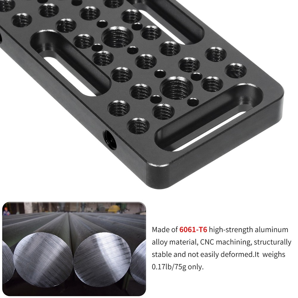 10*5cm Multi-Functional Cheese Plate with 1/4" & 3/8" Threads, Switching Mountin