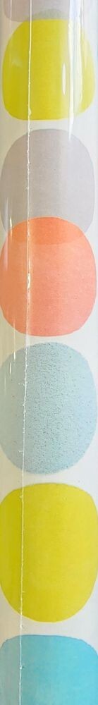 Hallmark EJR185 Multi-Color Dots On White Roll Wrap