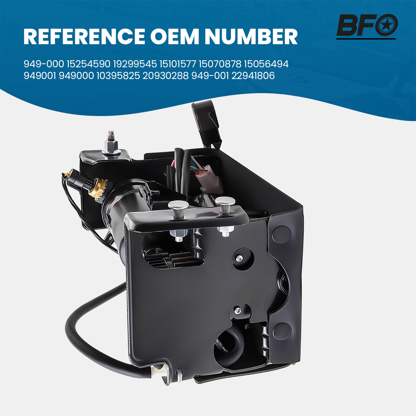 3PCS Air Suspension shocks Compressor Pump For Escalade Suburban Yukon Tahoe