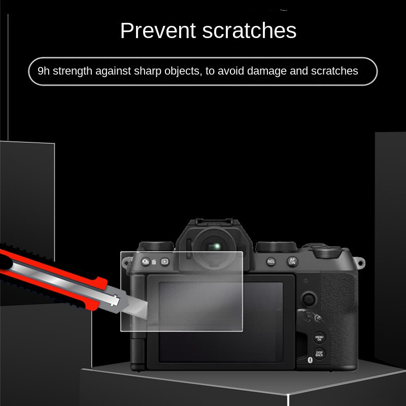 2PC LCD Screen Protector Tempered Glass Protective fr Fujifilm Fuji X-S20 Camera