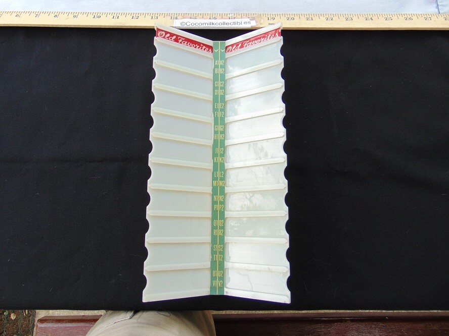 1950's Jukebox Plastic Title Tag Holder Strip Panel Display White Wurlitzer AMi?