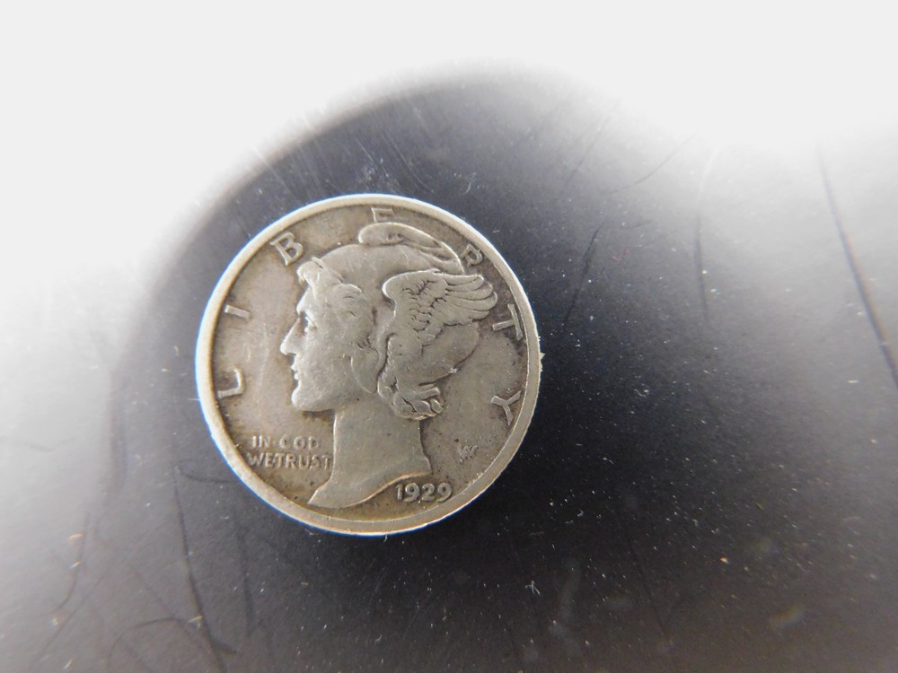 1929-S Mercury 90% Silver Dime