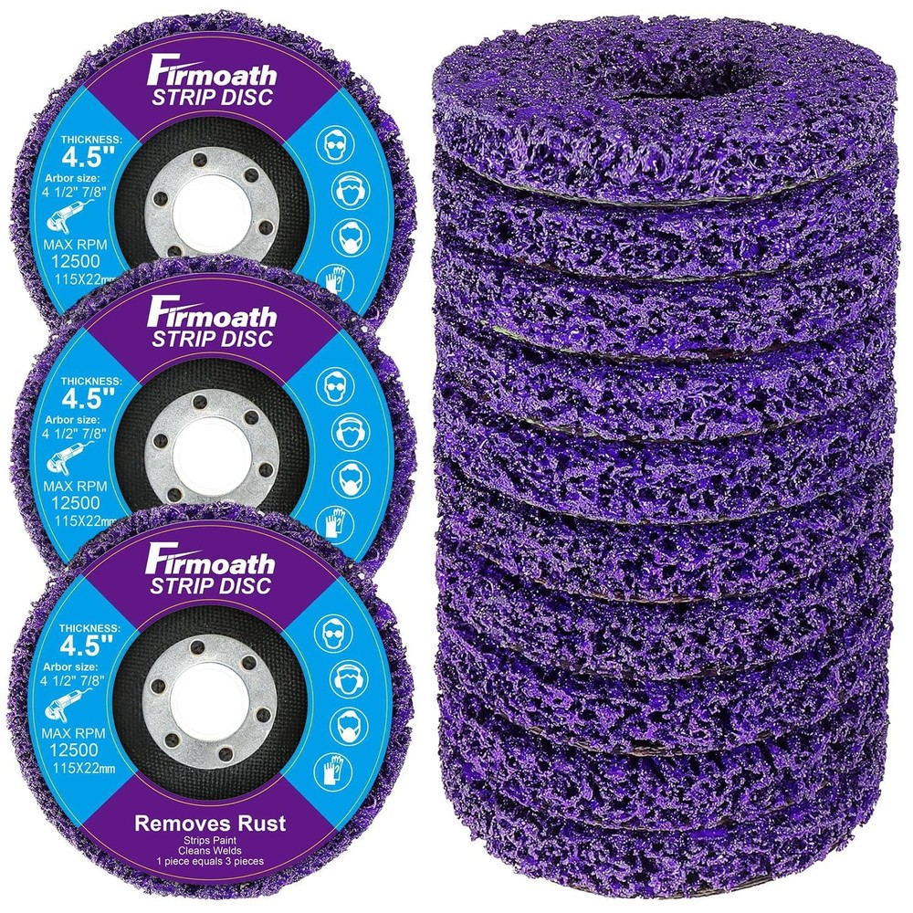 4.5 Inch Strip Discs Stripping Wheel,10Pack Rust Remover Angle Grinding Discs...