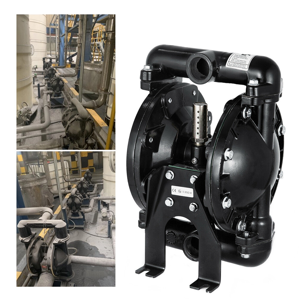 Air-Operated Waste Oil Transfer Pump 35Gpm Pneumatic Dual Diaphragm Pump 120PSI