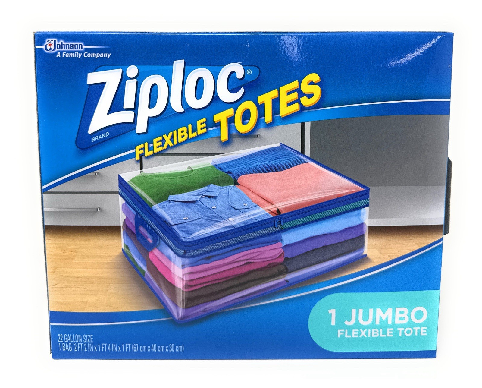 Ziploc Flexible Totes Jumbo 22 Gallon Bag 1 Count New
